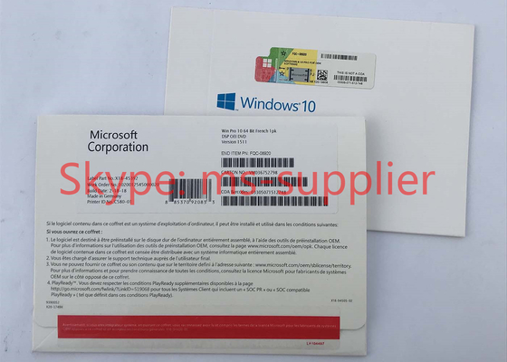 Genuine Windows Proffesional 32/64Bit, Windows 10 Proffesional USB&amp;DVD OEM French Version